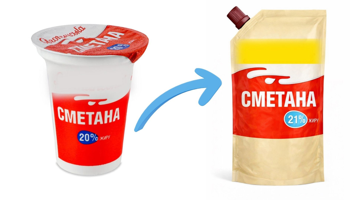 Упаковка сметаны: дой-пак или стаканчик — что выбрать производителю?